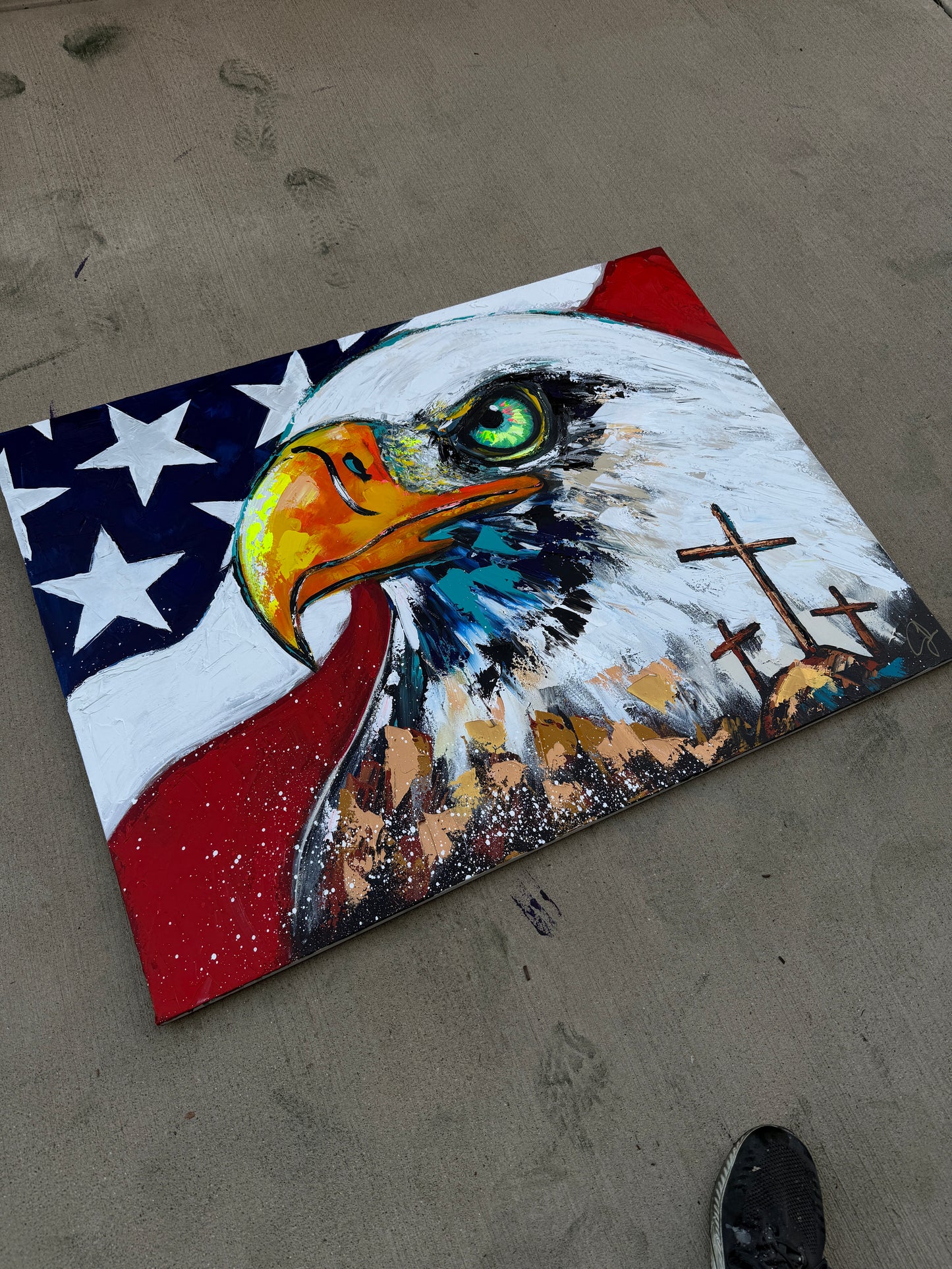 16x20 PRINT - One Nation Under God