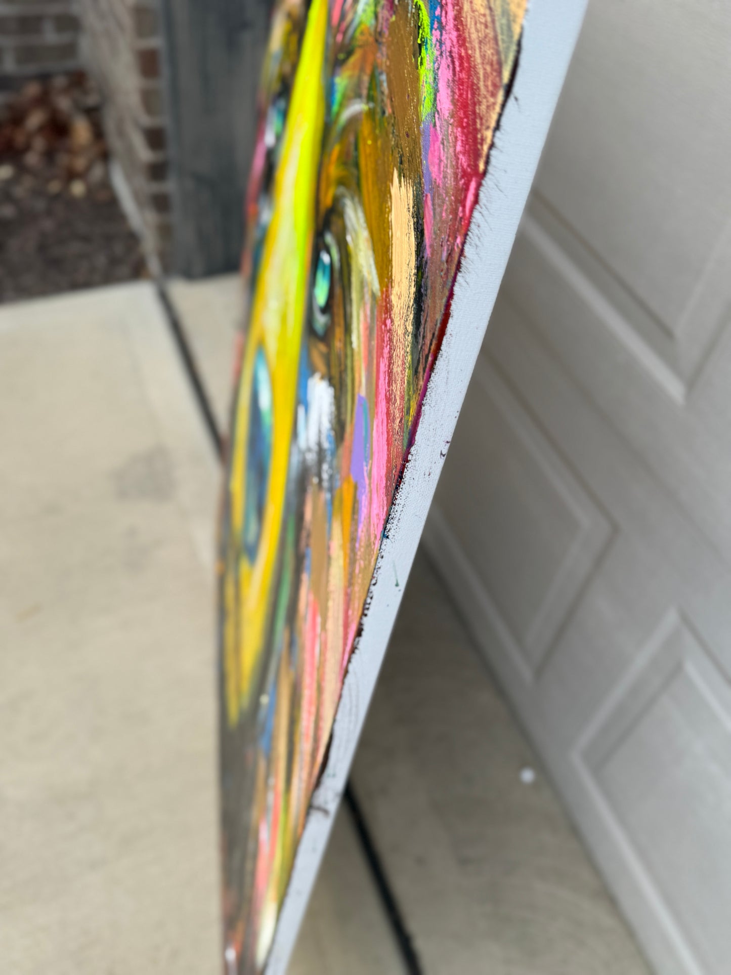 36x48 (Practice) Abstract Bear Painting