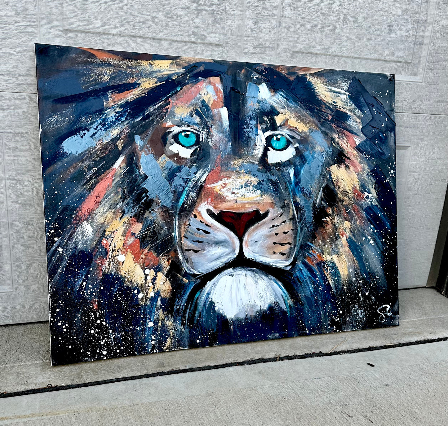 Practice Lion #384 (30x40 Inches)