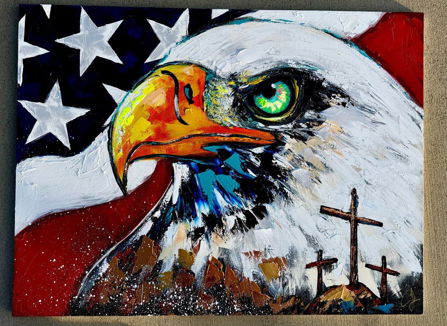 16x20 PRINT - One Nation Under God