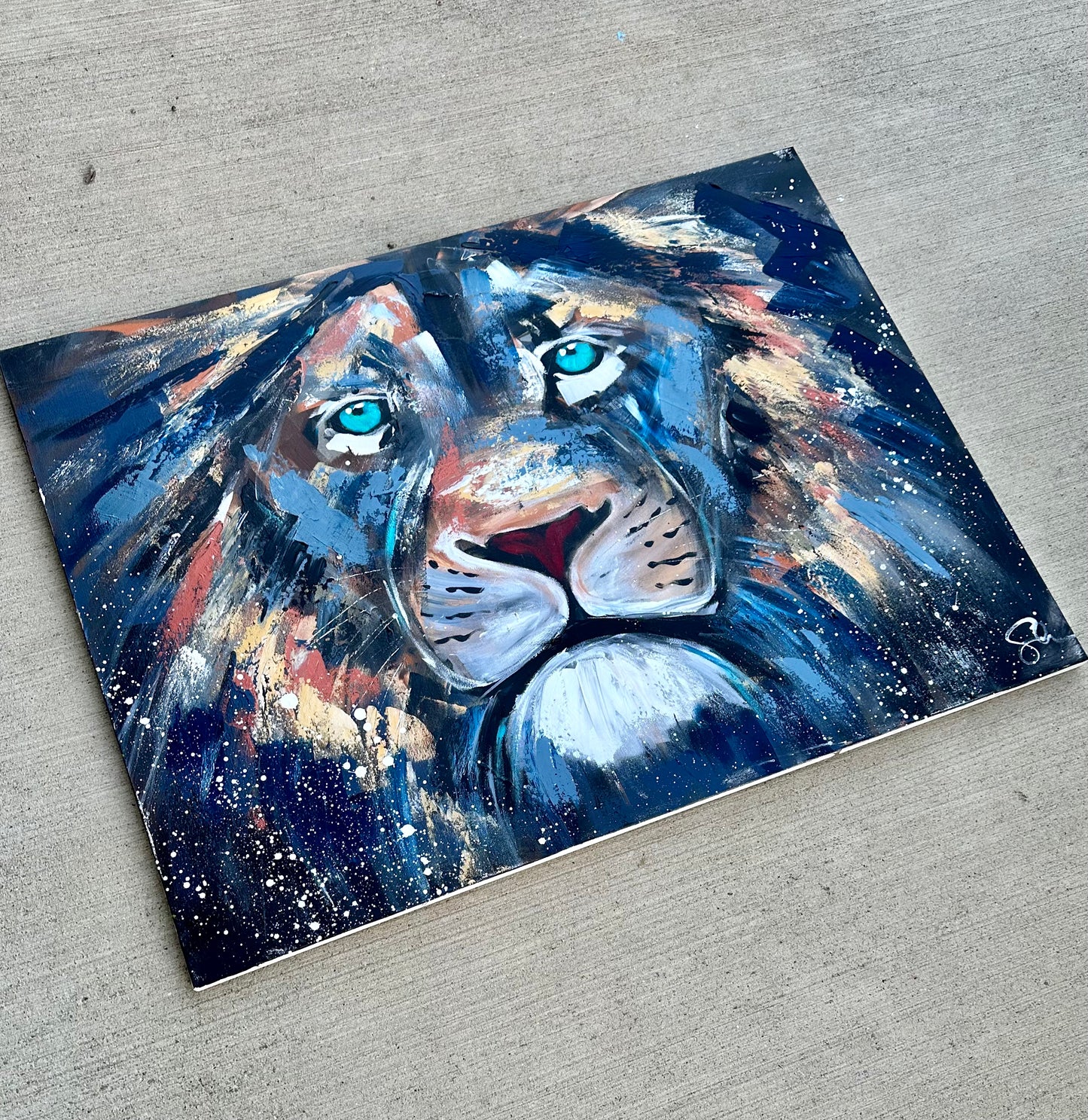 Practice Lion #384 (30x40 Inches)