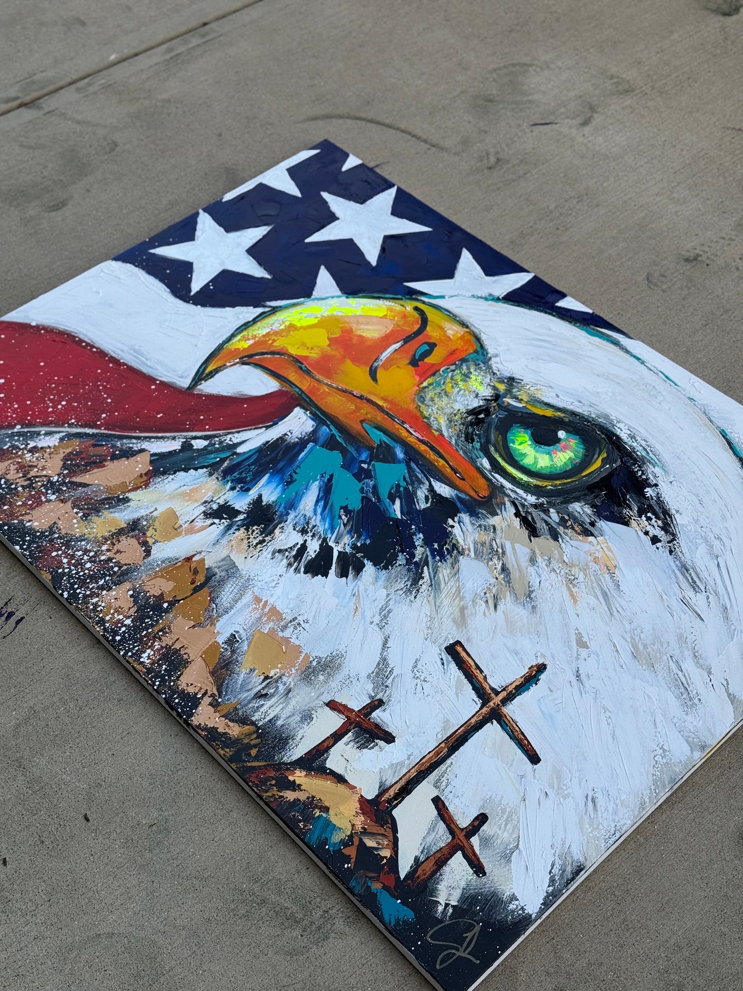 16x20 PRINT - One Nation Under God