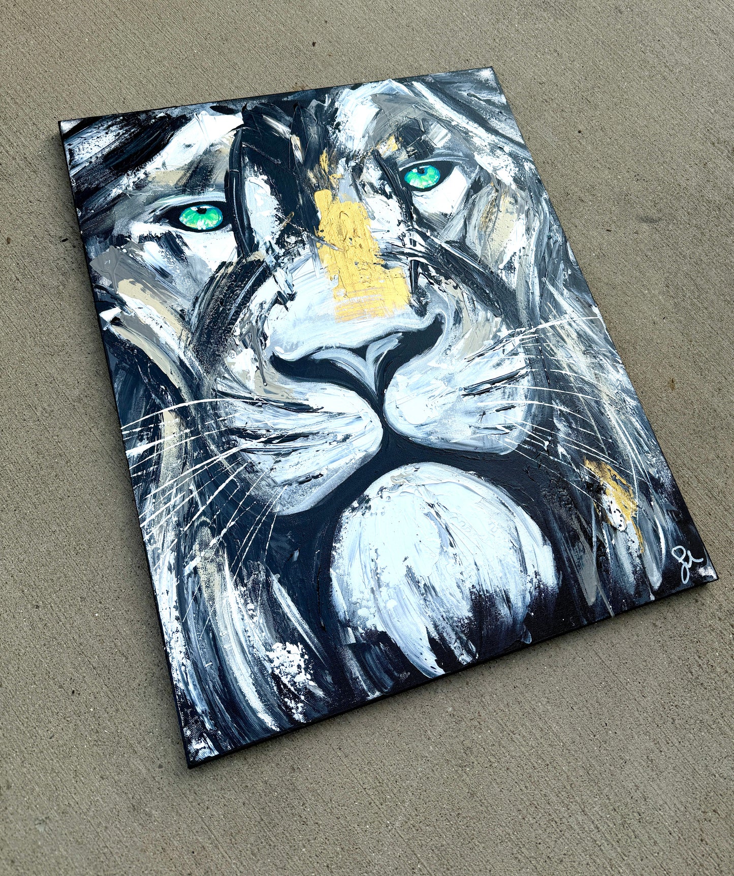 PRACTICE| 24x30 Lion Painting (Resilient Spirit)