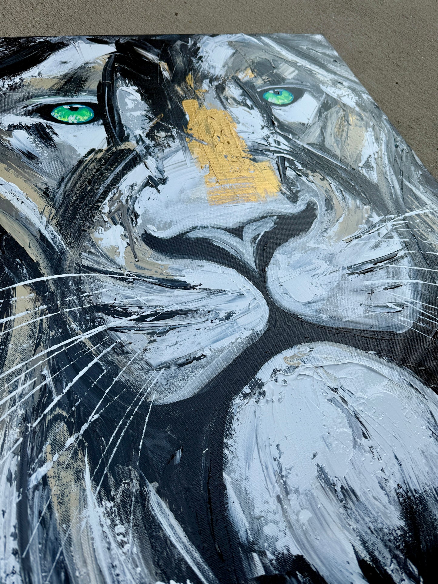 PRACTICE| 24x30 Lion Painting (Resilient Spirit)