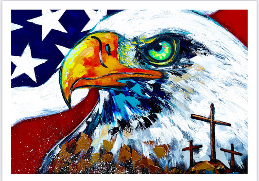 36x48 Original One Nation Under God