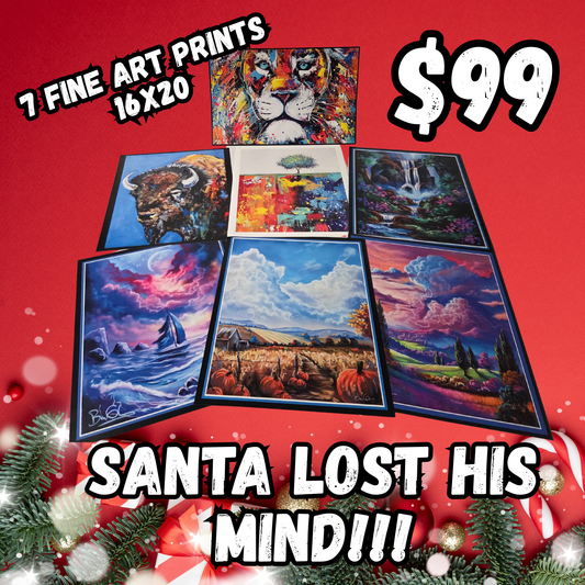 7 LARGE PRINTS! ONLY $99 - Normally $700!!!  Christmas Special