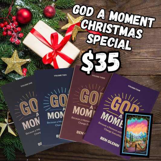 Busy Schedule??? Try this —Grow Closer to God with 4 God a Moment Books by Ben Glenn