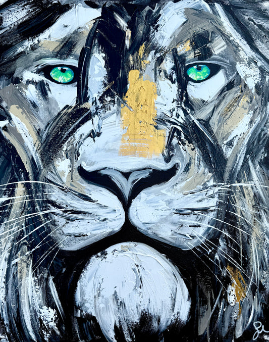 PRACTICE| 24x30 Lion Painting (Resilient Spirit)