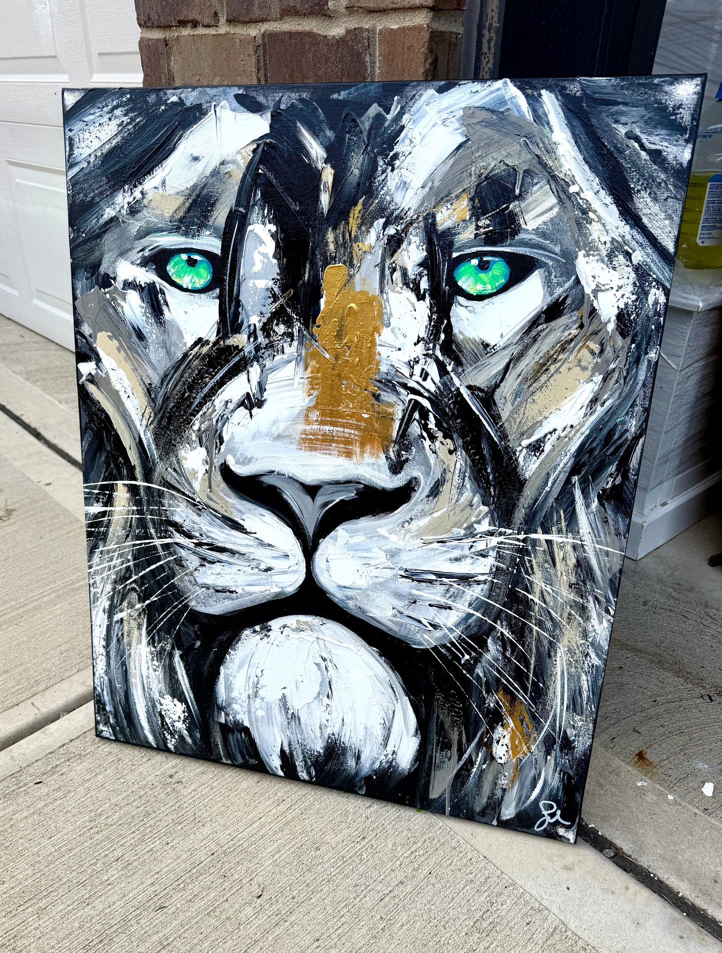 PRACTICE| 24x30 Lion Painting (Resilient Spirit)