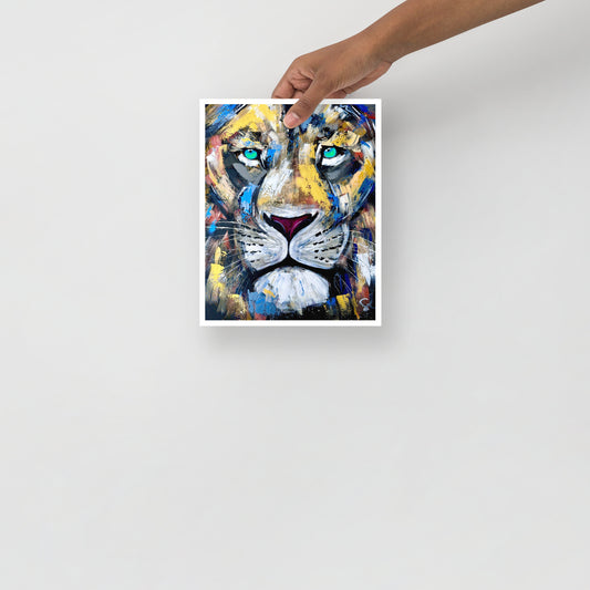 8x10 Lion print
